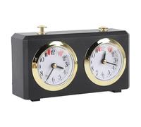 Acouto Mechanical Chess Clock Vintage Analog Chess Clock with Large Dials Wind Up Mechanism for Weiqi Competitions Light Blue By Winding Is Eliminating for Vintage Mechanical Mechanism (Black color)