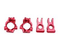 Acouto Metal Front C Hubs Spindle Carrier with Rear Hub Carriers for Losi Lasernut U4 1/10 RC CarRed for Lasernut Specially 45667 Car Parts [Applicable U4 Remote Remote Spare Car Rear (Red)