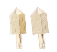 Acouto METAL Game Top6 Side 2pcs 6 Sides Dice with Shank METAL Gyroscope Top Dice Toy for Desktop Game EXCELLENT Made with Hardness Wear to Are and Grip 2pcs