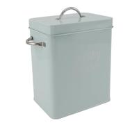 Acouto Metal Laundry Room Container with Spoon Lid, Stainless Steel Detergent Storage Box for Laundry, Rice, Pet Food, Ideal for Farmhouse Décor (Light Green)