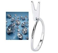 Acouto Metal Ring Holder Ring Stone Diamond Holder Tools Jewelry Making Processing Accessory Easy Wear Convenient Observing Made Can The for and Holde Claw Diamond HolderRing Stone