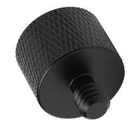 Acouto Mic Stand Adapter 5/8 Inch Female to 1/4 Inch Male Screw Thread Adapter for Microphone Stand MountBlack Assemble Disassemble Easy The Clear Male 45785 Manually Thread (Black (F2A))