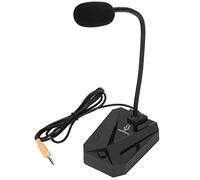 Acouto Microphone 3 5mm Computer Desktop Laptop PC Noise Reduction Metal Hose Microphone for Games Voice Karaoke Conference Chat Office High Definition the MicrophoneDesktop MicComputer (#2)