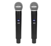 Acouto Microphone System Professional for 2 Handheld Cordless Dynamic Microphones for Singing Karaoke Settings When Mobile Microphone SystemMetal Mic SetHandheld Cordless Dynamic Mic
