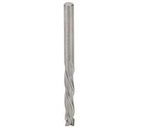 Acouto Milling Cutter Silver 3-Flute for Aluminum Metal Cutting Tools 4 X 4 X 22 55mm Strong and Round Use Milling Cutter3-Flute Cutter4mm CutterWoodworking CutterCompound