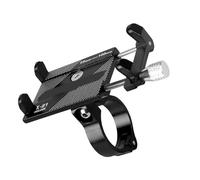 Acouto Mobile Phone Mount Aluminium Motorcycle Scooter Handlebar Phone Holder for 3.0-6.8 Inches Smartphone Mount Bracket the Can to 3 Inch Width You Hold to 55mm the (#3)