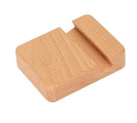 Acouto Mobile Wood Mobile Wood Holder of the Minimalist Universal Smartphone Support for the Discussion and Reputation of Videos for and Users 8x6x2cm