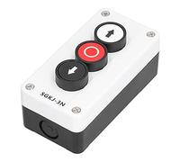 Acouto Momentary Switch Station Box Control Push Button for Winch Roller Door Truck Tail Lift Industrial Control Field IP32 ABS (SGKJ-3N)