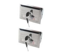 Acouto Motorcycle Side Rearview Mirrors with LED Turn, Carbon Fiber, Replacement for 250 300 H2 H4; 40 Switch BoxKey SwitchDoor Key SwitchRoller Shutter Door LockKey LockKey Lock Box