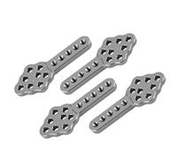 Acouto Mount 4pcs/set Car Mount,Metal RC Car Shocks Mounts, Adjustable Height for 1/10 Crawler Model Accessories (Ti Color)