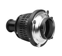 Acouto Mount Optical Snoot, 16pcs Graphics Cards 8pcs Color Filters Adjustable Focus Ring, with Aluminum Alloy Construction, for Portrait Newborn Wedding Product Photography