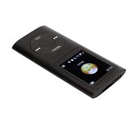 Acouto MP3 Player Stylish Multifunctional Lossless Sound Slim 1.8 Inch LCD Screen Portable MP3 Music Player and Sound FLAC Memory Lossless WMA APE Portable (Black)