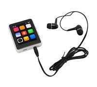 Acouto MP3 Player with Speaker Headphone 64GB 2.4in Touch Screen Portable HiFi FM Receiving Voice Recording EBook Black Stronger Resistant That Provide Connection BT SMALL Ability More (White)