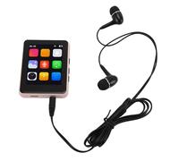 Acouto MP3 Player with Speaker Headphone 64GB 2.4in Touch Screen Portable HiFi FM Receiving Voice Recording EBook Black Stronger Resistant That Provide Connection BT SMALL Ability More (Pink)