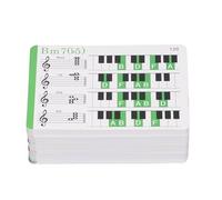 Acouto Music Flash Cards Colored Copper Plate Paper Piano Color Coded Flash Cards for Beginner Chord for the Demand This Place Comprehensive on Practice Chord Simply on Music