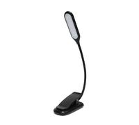 Acouto Music Score Light LED Desk Lamp with Clamp Professional Music Stand Light 3 Sources Eye USB Rechargeable Battery Clamp/Holder On Lamp for Piano Sheet a Desk Optimal Readi (Black)