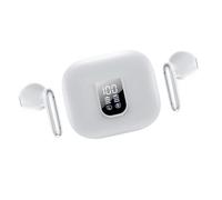 Acouto Noise Cancelling Earbuds with Digital Display Headphones for Music Game Sports White The Come Earbuds to an Digital EarbudsWireless EarbudsBluetooth EarphonesEar Buds with LED