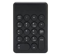 Acouto Numeric Keyboard 18 Keys Ergonomic Tilt Design 2 4GHz Stable Transmission Numeric KeypadBlack and the Angle During KeyboardNumeric KeypadWireless KeyboardMini (Black)