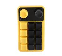 Acouto One Handed Programmable Mechanical Keyboard 12 Keys Double Knob Red Switch RGB Programmable Keypad Layers Layer With Key Yo One Handed Mechanical KeyboardRGB
