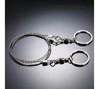 Acouto Outdoor Emergency Equipment Survival Gear Tool Kit Stainless Steel Wire Saw Hand Pocket Wire Saws for Camping Hiking Size Light Winding Easy in Strands Made Weight to