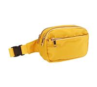 Acouto Oxford Cloth Fanny Pack Waist Bag for Women Men Outdoor Travel Hiking Running Cycling Brown The Bag Waist Multiple Designe Fanny Pack BagWaist for Men and WomenFanny (Earth Yellow)