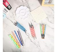 Acouto Painting Dotting Tools Kit Art Craft Drawing DIY Nail Art Craft Painting Drawing Set32pcs / Set Getting Suitable Hours Cliff Allows Lightweight for to Designs for (32 Piece Set)