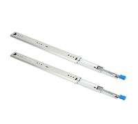 Acouto Pair 30in Locking Drawer Slide Cold Rolled Steel 120kg Bearing 53mm Width 3 Sections Duty Bearing Drawer Rails The Fully Fold Pulli Locking SlideDrawer SlideLocking