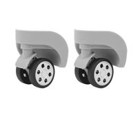 Acouto Pair Luggage Wheel Professional Quiet Wear Suitcase Wheels Replacement for Luggage Suitcase Light Gray are ABS of Rubb WheelLuggage (Light Gray)
