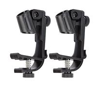 Acouto Pair Microphone Clamp/Holder Drums Set Mic Stand Mount Clamp for Playing Performance the Microphone Which ClipDrum ClipDrum StandDrum Mic ClampDrum