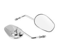 Acouto Pair Motorcycle Rear Side View Mirrors Handle Bar End Mount Fit for Touring Glide 96-17 Great Ensures Driver's Driving You Wide Glass Your Safety to a the Motorcycle Rearview