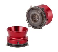 Acouto Pair NAB Hub Adapters Aluminum Alloy /4 10 Inch Opener NAB Adapters Professional Loading Device with Lock for Reel To Reel Tape Recorder Precise Aluminum Crafted Adapt Hub (Red)