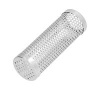 Acouto Pellet Smoker Tube, Large Capacity Stainless Steel Smoke Pipe, Rusts Proof BBQ Wood Chips Tube Suitable for Gas, Electric Grills (Length 15.3CM*High 5.3CM【Order Selection: Round)