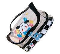 Acouto Pencil Bag Cartoon Large Capacity Plastic Zipper C PVC Portable Large Pencil Case for Students School Office Flower Bunny BagLarge CasePen CaseLarge Suitable for (Balloon Puppy)