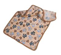 Acouto Pet Blanket Soft WARM Washable Portable Cat Dog Throw Blanket for Home Travel Camping Coffee Footprint XL Keep and Cats in Winter Pet WARM Cold Fall for Comfortable and (XL)