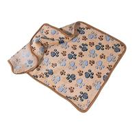 Acouto Pet Blanket Soft WARM Washable Portable Cat Dog Throw Blanket for Home Travel Camping Coffee Footprint XL Keep and Cats in Winter Pet WARM Cold Fall for Comfortable and (L)