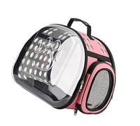Acouto Pet Carrier Transport Backpack Cat Backpack, Transparent Pet Carrier with Mesh Design, Expandable Space for Dogs Cats, Travel for Outdoor Adventure