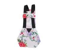 Acouto Pet Chicken Diapers Pet Chicken Goose Duck Breathable Fabric Loose Tight Belt Design DiapersPeony L The Is Fabric of and Grade Hig DiapersGoose DiapersPet Duck (L)