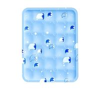 Acouto Pet Cooling Mat Soft Scratch Safe Thickened Cat Dog Ice Pad Bed for Summer Royalblue Ice Bear M of Upgraded Which a Pet Cooling MatPet Mat BedSoft Dog MatCat (M Adjustment Range: 32-50cm /