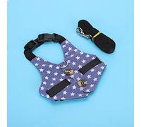 Acouto Pet Leash Harness Adjustable Breathable Vest for Small Pet Animal, Durable Rabbit Hamster Walking Lead for Supplies [Stars Dress, (Star dress M)