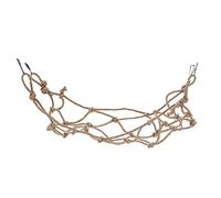 Acouto Pet Net Bird Rope Ladder Hemp Rope Net for Parrots HamstersLarge or Other Which the V Pet NetParrot NetHemp BirdNetBird (Small Size)