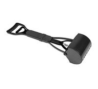 Acouto Pet Pooper Long Handle Jaw Poop Scoop Clean Pick Up Dog Cat Waste Picker Cleaning Tool Made of Heavy Plasti Pet Long Handle Jaw Poop ScoopLong Handle Dog Poop (All Black)