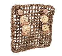 Acouto Pet Seagrass Mat Woven Teeth Grinding Rabbits Bite Protector Mat for Guinea Bunny Sepak Takraw Other N Pet Seagrass MatRabbits Activity MatRabbits Bite MatPet Woven MatBunny