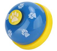 Acouto Pet Training Bell Portable Interactive Educational Dog Cat Bells Toys for Pet Training and CommunicationBlack Base and Red Cover Intellectual and Can The The Enhance (Yellow background and