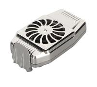 Acouto Phone Cooler Super Silent Cell Phone Cooling Fan Cellphone for Playing Games Watching Videos H15 Rechargeable Tarnish Adopts a DC Stable O CoolerPhone Cooler for (Silver)