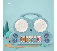 Acouto Piano Toy Educational Multifunctional Piano Toy with G S Song for Birthday Pink Set ToyKids Musical ToyKids Musical Instrument Your Child’s (Blue)