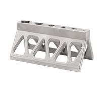 Acouto Pipe Drill Jig 304 Stainless Steel Pipe Drill Guide Tool with Triangular Cutout for Precise Alignment on Cylinders and Pipes