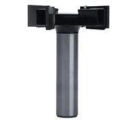 Acouto Planer Router Bits 1/2in Shank CNC Spoilboard Surfacing Routers Bit Wood Milling Cutter Drill a Pointed Carbon and The Carbon Solids Steel Alloy a Planer