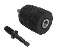 Acouto Plastic Casing Drill Chuck 0.8-10mm 3/8-24UNF + /4 Hex 3/8 Thread Spacer Sleeve/Shaft Extender Drill ChuckKeyless D