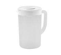 Acouto Plastic Pitcher with Lid Large Capacity High Temperature Cold for Tea White is Meet Variety Grasp Kettle Hold Design Drinks The Needs Family to The Convenient Temperature Our (White)