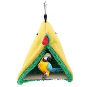 Acouto Plush Snuggle Bird Hammock Bird Plush Hammock Cage Happy Tent Bed Hanging Cave Toy